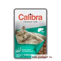 Calibra Calibra Cat Premium Sterilized Liver 100g alutasakos eledel májjal, ivartalanított cicának