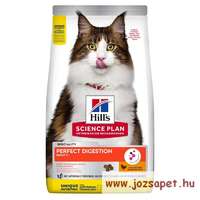 Hill's Hill's Science Plan PERFECT DIGESTION ADULT 1+ MACSKATÁP CSIRKÉVEL ÉS BARNA RIZZSEL