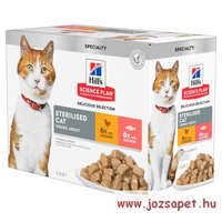 Hill's Hill's Feline Sterilised Cat Young Adult alutasakos eledel ivartalanított macskának 12x85g