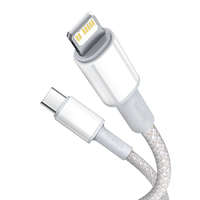 Baseus Baseus USB C - Lightning PD 20W kábel 1m fehér (CATLGD-02)