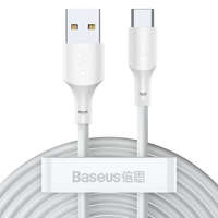 Baseus Baseus USB 2.0 - micro USB 2.1A kábel 1.5 fehér - 2 db (TZCAMZJ-02)