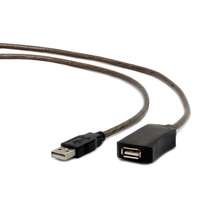 Gembird Gembird USB 2.0 aktív hosszabbító kábel, 5m (UAE-01-5M)