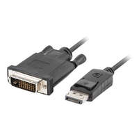 Lanberg Lanberg Displayport 1.1 - DVI-D 24+1 kábel 1.8m (CA-DPDV-10CU-0018-BK)