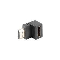 Gembird Lanberg HDMI jobb szögű adapter, 90 fokos lefelé (AD-0033-BK)