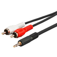 MicroConnect Microconnect 3.5 mm Jack - 2x RCA átalakító kábel 20m (AUDLC20G)