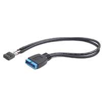 Gembird Gembird 9-pin USB 2.0 to 19-pin USB 3.0 internal header kábel (CC-U3U2-01)