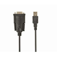 Gembird Gembird USB - RS232 COM átalakító kábel 1.5m fekete (UAS-DB9M-02)