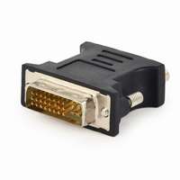 Gembird Gembird DVI 24+5 apa - VGA anya adapter fekete (A-DVI-VGA-BK)