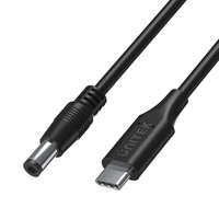 Unitek Unitek USB C - DC 5.5x2.5 65W laptop tápkábel 1.8m (C14116BK-1.8M)