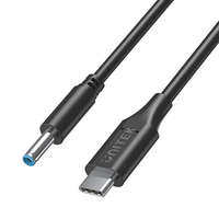 Unitek Unitek USB C - DC 4.5x3.0 65W HP laptop tápkábel 1.8m (C14117BK-1.8M)