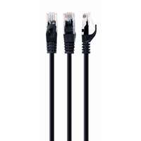Gembird Gembird UTP Cat6 ethernet kábel 0.25m fekete (PP6U-0.25M/BK)