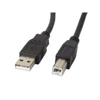 Lanberg Lanberg USB 2.0 AM-BM nyomtató kábel 0.5m (CA-USBA-10CC-0005-BK)