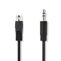 Nedis Nedis DIN 5 tűs dugó - 3.5 mm-es Jack dugó audio kábel 2m fekete (CAGL20100BK20)