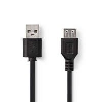 Nedis Nedis USB 2.0 hosszabbító kábel 1m (CCGL60010BK10)