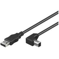 MicroConnect Microconnect USB 2.0 AB nyomtató kábel 90 fokos 1m (USBAB1ANGLED)