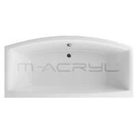  M-acryl Relax 190x90 különleges akril kád, 240l - 2 személyes kád