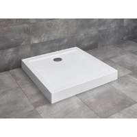 Radaway Doros Stone C 90x90 szögletes kőhatású akril zuhanytálca előlappal