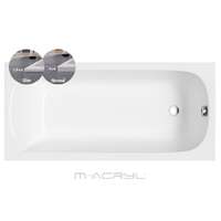  M-acryl Mira Slim 170x70 cm egyenes akril kád+láb