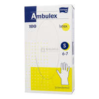 Ambulex Ambulex púderezett, latex vizsgálókesztyű S 100 db