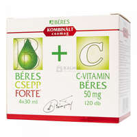 Béres Béres Csepp Forte belsőleges oldatos cseppek + C-vitamin Béres 50 mg tabletta 4x30 ml + 120 db