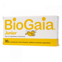 Biogaia Biogaia Junior eper ízű étrend-kiegészítő rágótabletta 30 db
