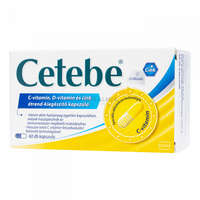 Cetebe Cetebe C-vitamin + D-vitamin + Cink kapszula 60 db