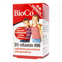 BioCo BioCo D3-vitamin 400 gyermek rágótabletta 60 db
