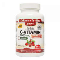JutaVit JutaVit C-vitamin 1000 mg csipkebogyóval + D3-vitamin + cink retard filmtabletta 100 db