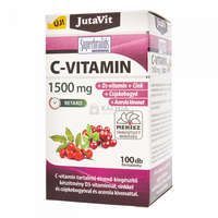 JutaVit JutaVit C-vitamin 1500 mg csipkebogyó + acerola + D3 + cink filmtabletta 100 db
