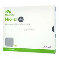 Mepilex Mepilex AG antibakteriális lágy szilikon kötszer 12,5 x 12,5 cm 5 db