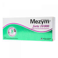 Mezym Forte Mezym forte 10 000 egység gyomornedv-ellenálló filmtabletta 50 db