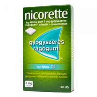 Nicorette Nicorette Icy White 2 mg gyógyszeres rágógumi 30 db
