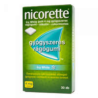 Nicorette Nicorette Icy White 4 mg gyógyszeres rágógumi 30 db