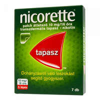 Nicorette Nicorette patch áttetsző 10 mg/16 óra transzdermális tapasz 7 db