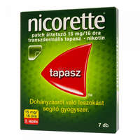 Nicorette Nicorette patch áttetsző 15 mg/16 óra transzdermális tapasz 7 db
