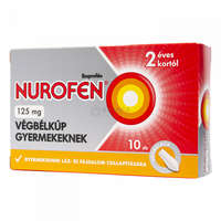 Nurofen Nurofen 125 mg végbélkúp gyermekeknek 10 db