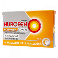 Nurofen Nurofen Non-Aqua 200 mg szájban diszpergálódó tabletta 12 db
