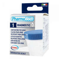 Pharmadoct Pharmadoct steril vizeletgyűjtő pohár csavaros tetővel 120 ml