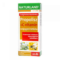 Naturland Naturland Propolisz + C-vitamin szopogató tabletta 20 db
