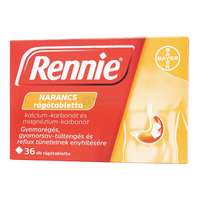 Rennie Rennie narancs ízű rágótabletta 36 db