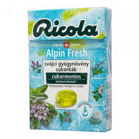 Ricola Ricola Alpin Fresh gyógynövényes cukormentes cukorka 40 g