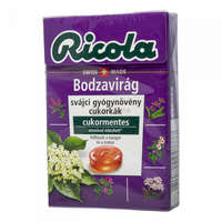 Ricola Ricola Bodzavirág ízű gyógynövényes cukorka 40 g