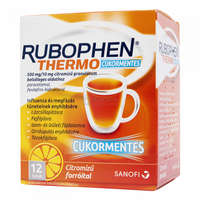 Rubophen Rubophen Thermo cukormentes 500 mg/10 mg citromízű granulátum belsőleges oldathoz 12 db