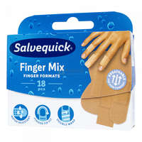 Salvequick Salvequick Finger mix sebtapasz többféle méretben 18 db