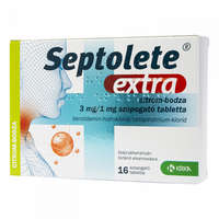 Septolete Septolete Extra 3 mg/1 mg szopogató tabletta citrom-bodza ízű 16 db