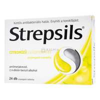 Strepsils Strepsils citromízű cukormentes szopogató tabletta 24 db
