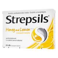 Strepsils Strepsils Honey and lemon szopogató tabletta 24 db