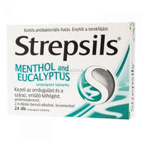 Strepsils Strepsils Menthol and eucalyptus szopogató tabletta 24 db