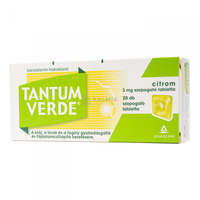 Tantum Verde Tantum Verde citrom 3 mg szopogató tabletta 20 db