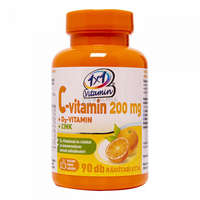 1x1 Vitamin 1x1 Vitamin C-vitamin 200 mg +D3-vitamin +Cink narancs ízű rágótabletta 90 db